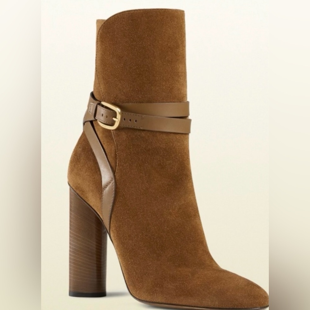 Brown Suede Ankle Boots